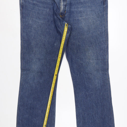 Wrangler Men's Blue Regular Fit Straight Jeans W38 L30