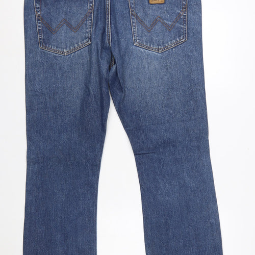 Wrangler Men's Blue Regular Fit Straight Jeans W38 L30
