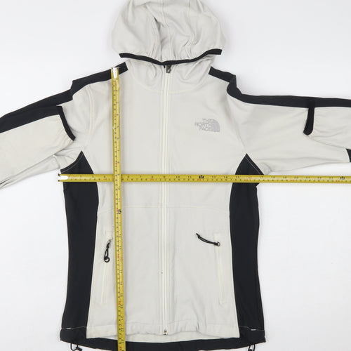 The North Face Womens XS Beige & Black Full Zip Hooded Sweatshirt