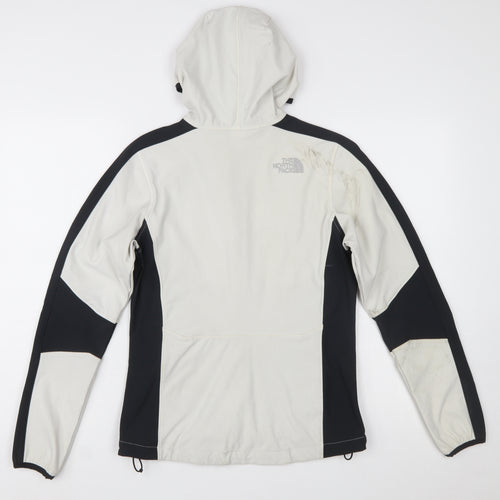 The North Face Womens XS Beige & Black Full Zip Hooded Sweatshirt