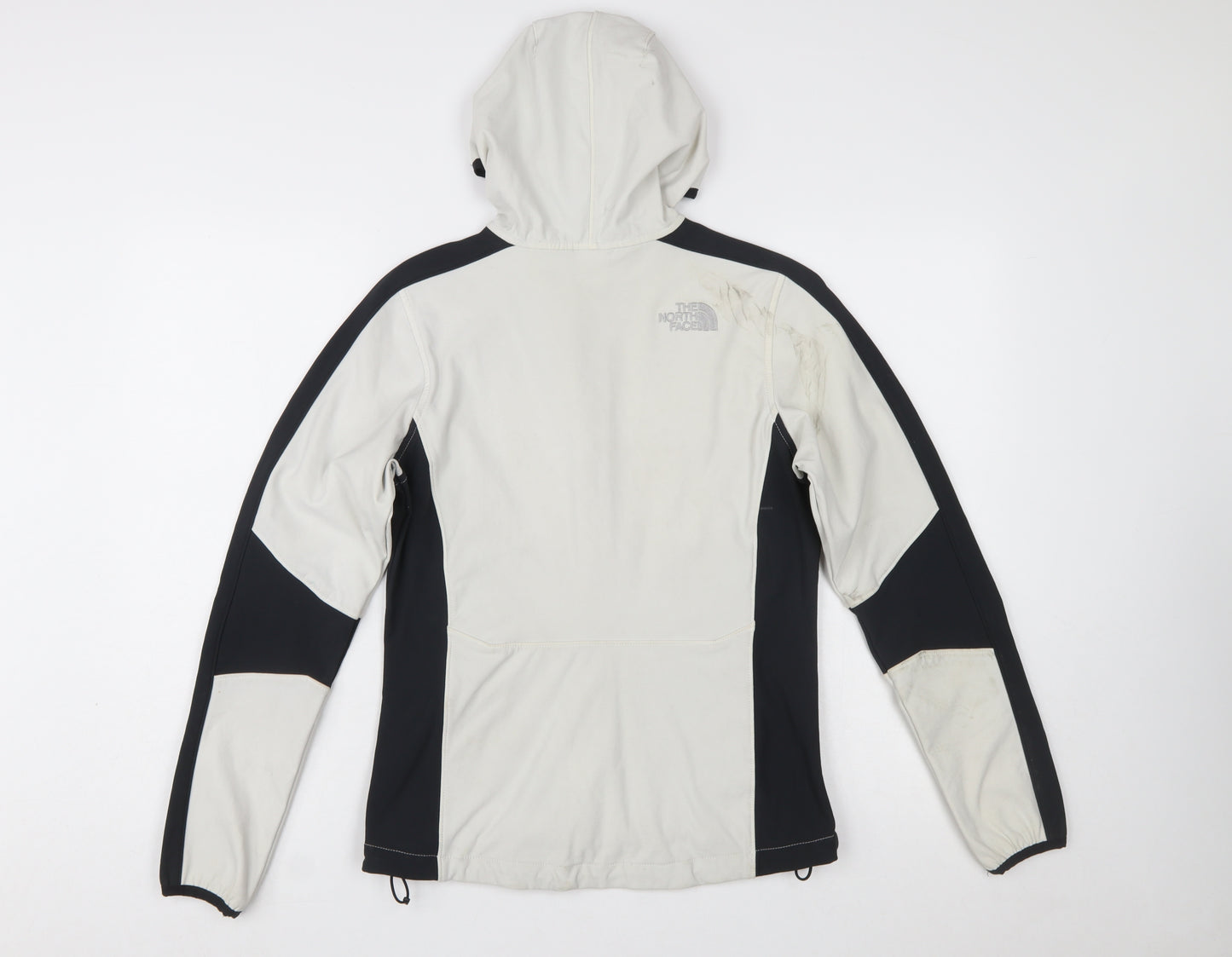 The North Face Womens XS Beige & Black Full Zip Hooded Sweatshirt