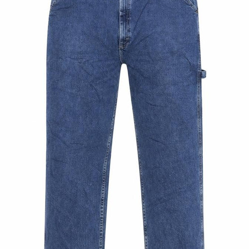 Lee Men's Blue Denim Loose Fit Straight Jeans 48x29