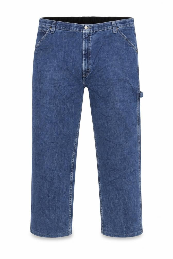 Lee Men's Blue Denim Loose Fit Straight Jeans 48x29
