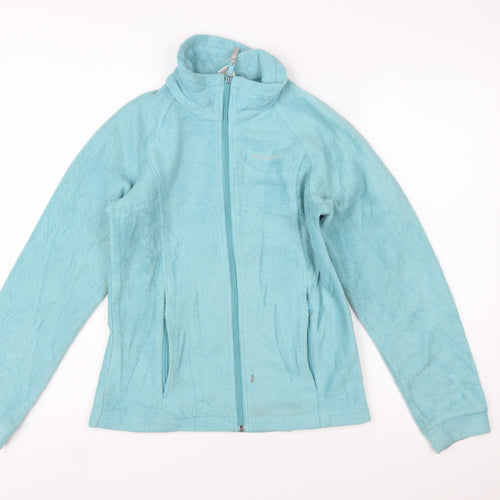 Columbia Women's Blue Fleece Zip Jacket Size 14 Lightweight Outdoor