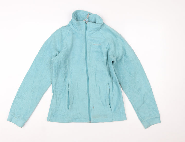 Columbia Women's Blue Fleece Zip Jacket Size 14 Lightweight Outdoor