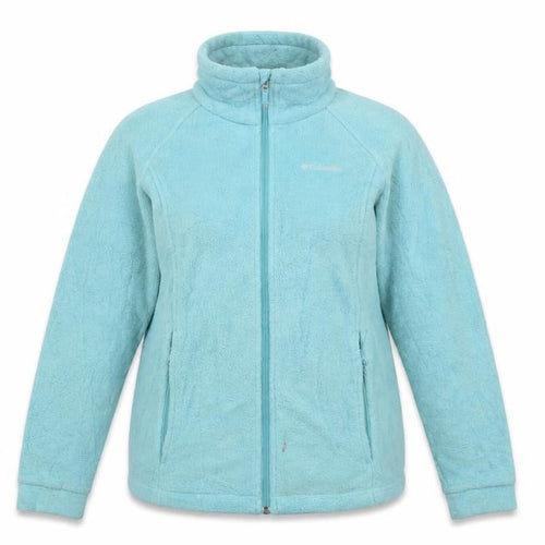 Columbia Women's Blue Fleece Zip Jacket Size 14 Lightweight Outdoor