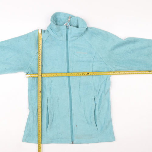 Columbia Women's Blue Fleece Zip Jacket Size 14 Lightweight Outdoor