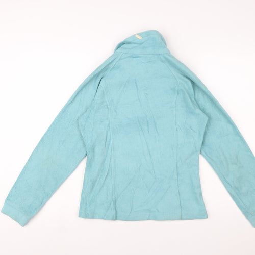 Columbia Women's Blue Fleece Zip Jacket Size 14 Lightweight Outdoor