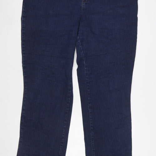 Lee Women Blue Relaxed Fit Straight Jeans Size 16