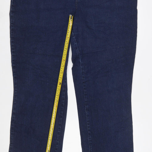 Lee Women Blue Relaxed Fit Straight Jeans Size 16