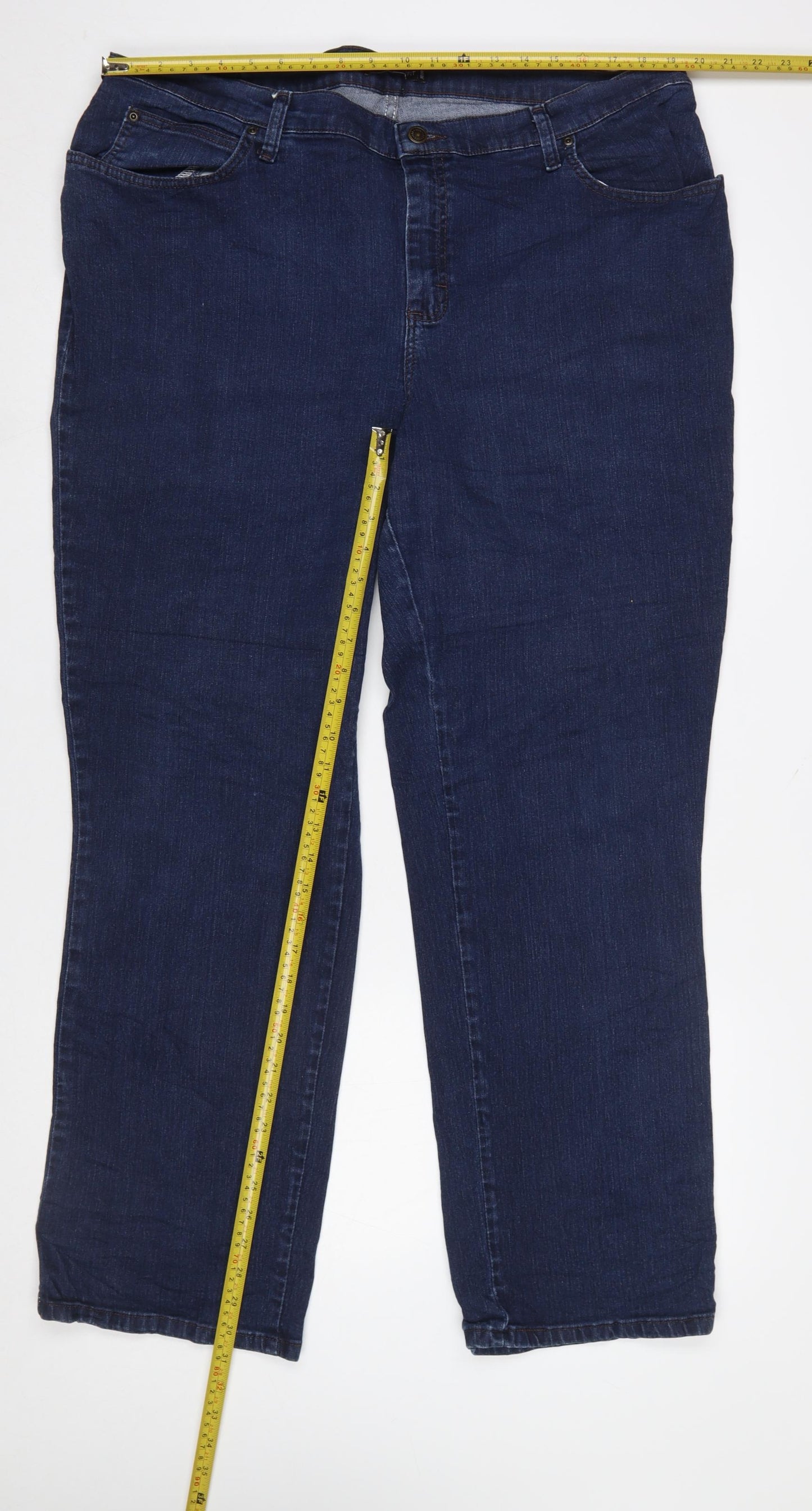 Lee Women Blue Relaxed Fit Straight Jeans Size 16
