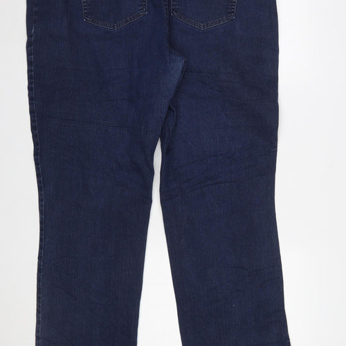 Lee Women Blue Relaxed Fit Straight Jeans Size 16