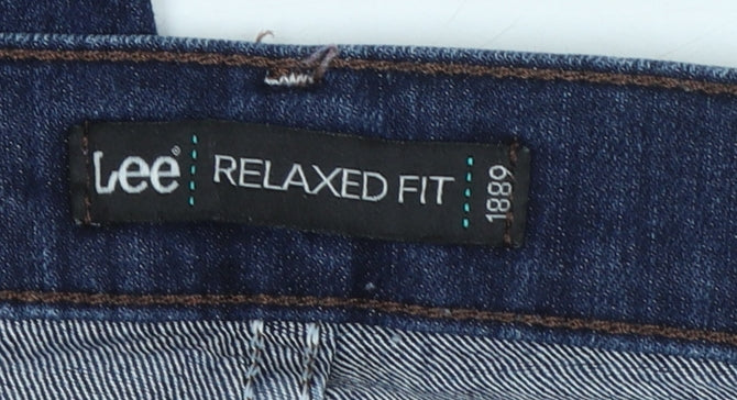 Lee Women Blue Relaxed Fit Straight Jeans Size 16