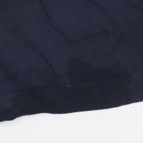 Ellesse Men Navy Blue Small Jogger Sweatpants with Logo and Pockets