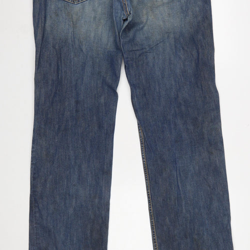 Lee Men's Blue Seattle Straight Denim Jeans W40 L36