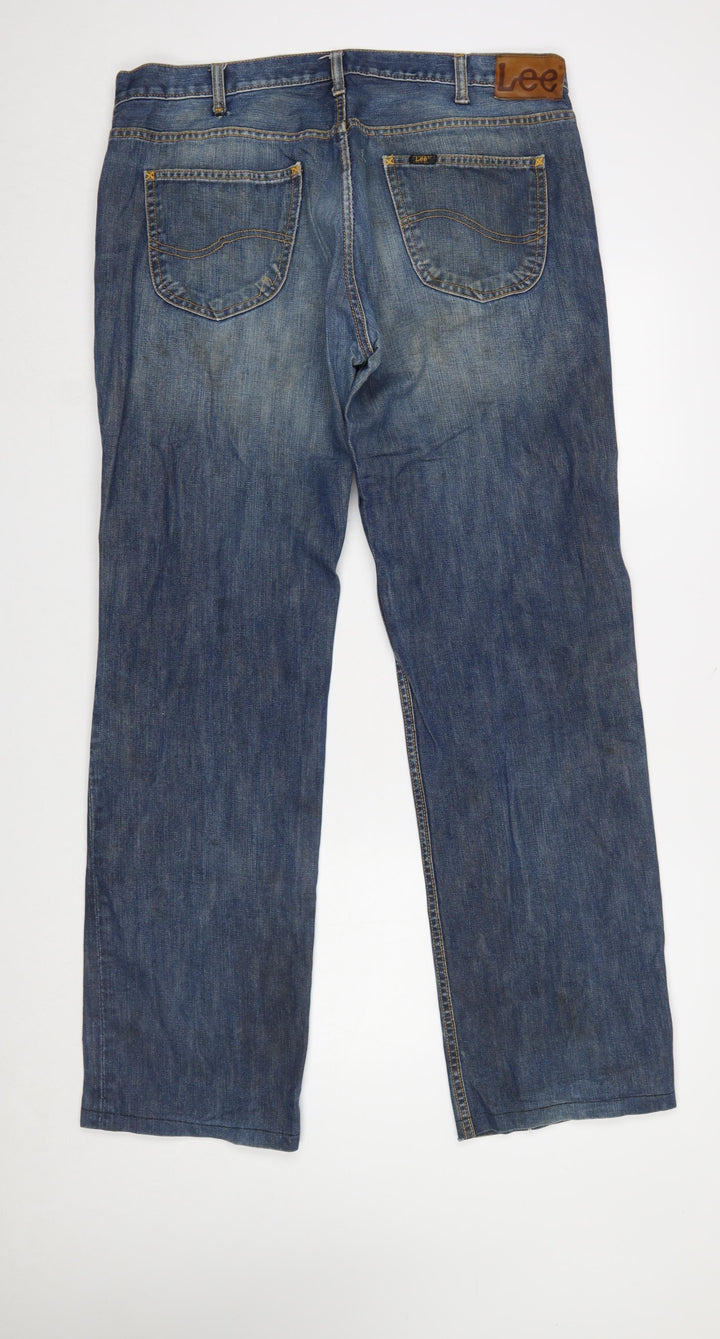 Lee Men's Blue Seattle Straight Denim Jeans W40 L36