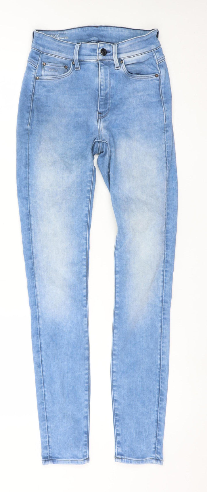 G-Star RAW Women’s Blue Skinny Jeans Size 25/32 Mid Rise Denim