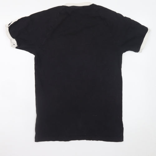 Adidas Men's Black Short Sleeve Crew Neck Sports T-Shirt Size S