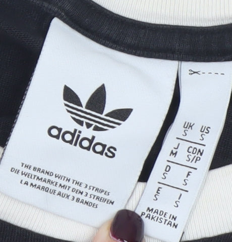 Adidas Men's Black Short Sleeve Crew Neck Sports T-Shirt Size S