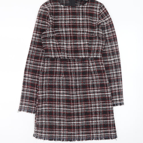 Missguided Women’s Multicoloured Check Shift Dress Size 8
