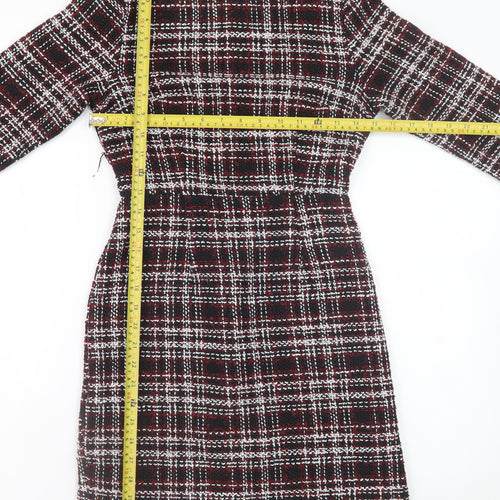 Missguided Women’s Multicoloured Check Shift Dress Size 8