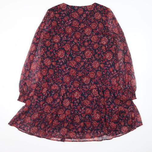 Promod Women's Multicoloured Floral A-Line Short Dress Size 10
