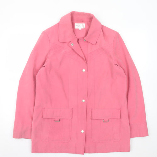 EWM Pure Classics Pink Long Sleeve Single-Breasted Blazer Size 12