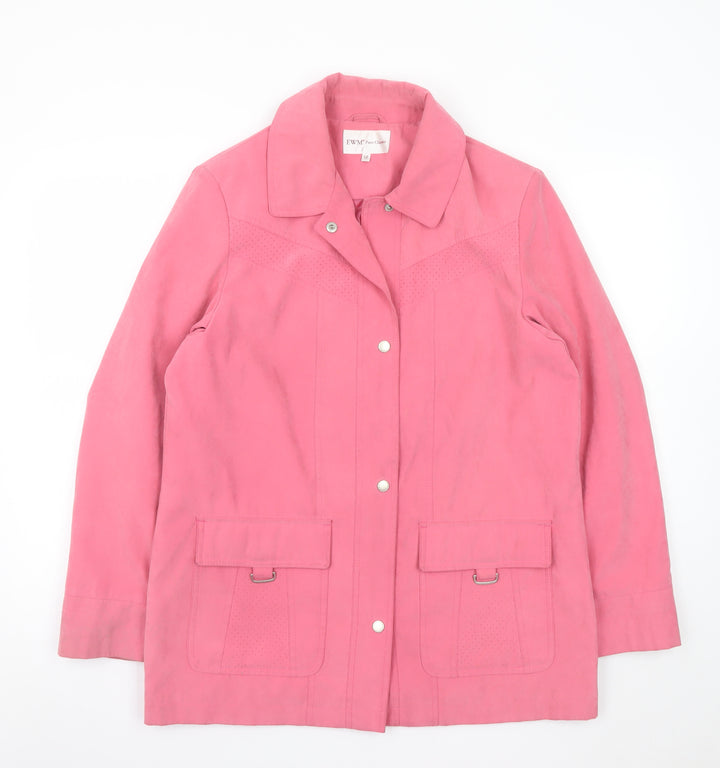 EWM Pure Classics Pink Long Sleeve Single-Breasted Blazer Size 12