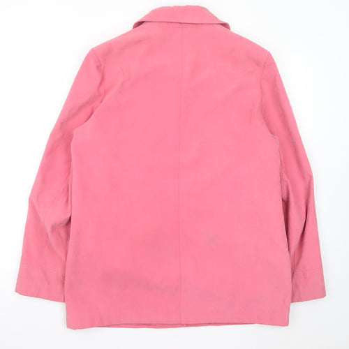 EWM Pure Classics Pink Long Sleeve Single-Breasted Blazer Size 12