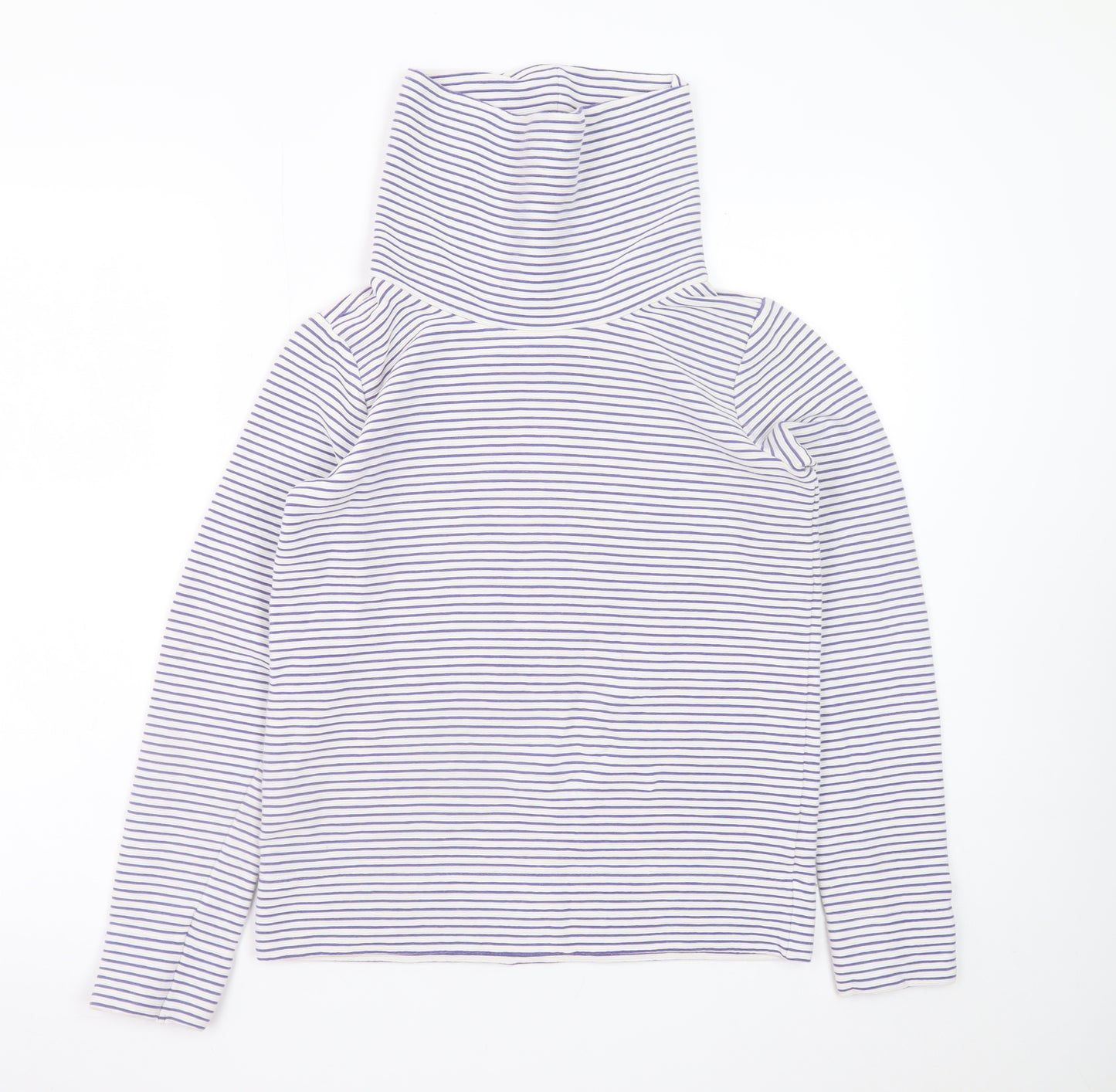 Paul Costelloe Living Women Cream Stripe Pullover Hoodie Small
