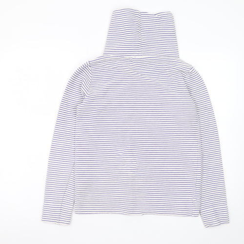 Paul Costelloe Living Women Cream Stripe Pullover Hoodie Small
