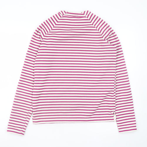 Craghoppers Women’s Pink Striped Long Sleeve Boat Neck T-Shirt UK 10