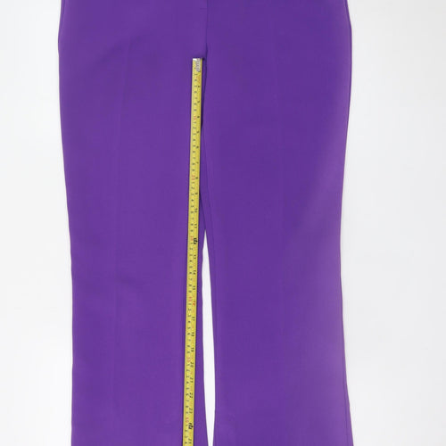 Primark Women's Purple Slim Fit Stretch Crepe Trousers Size 12