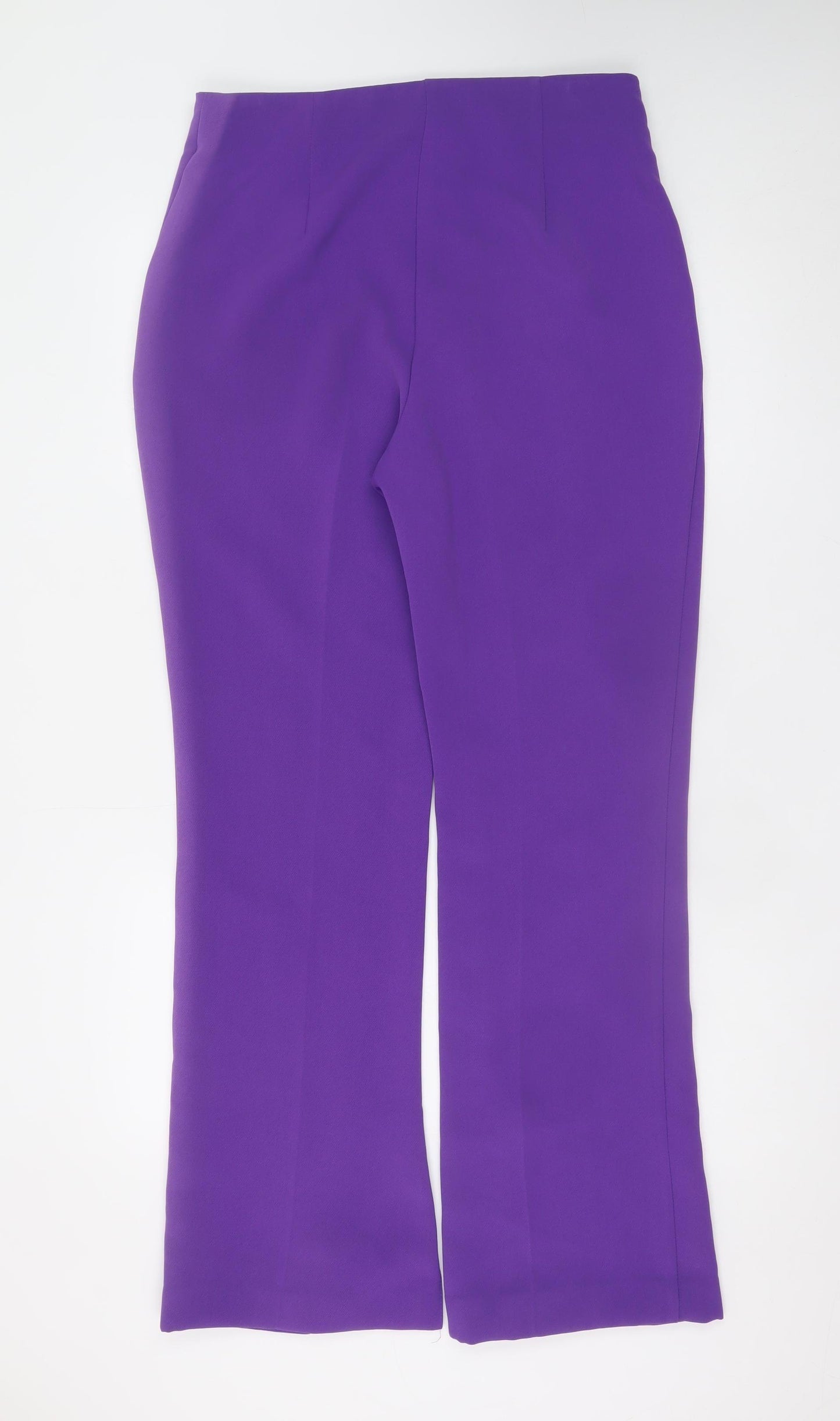 Primark Women's Purple Slim Fit Stretch Crepe Trousers Size 12
