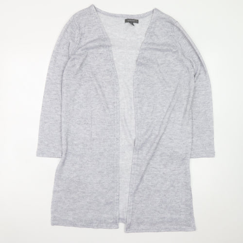 Primark Women’s Grey Longline Knit Cardigan Size S 10/12