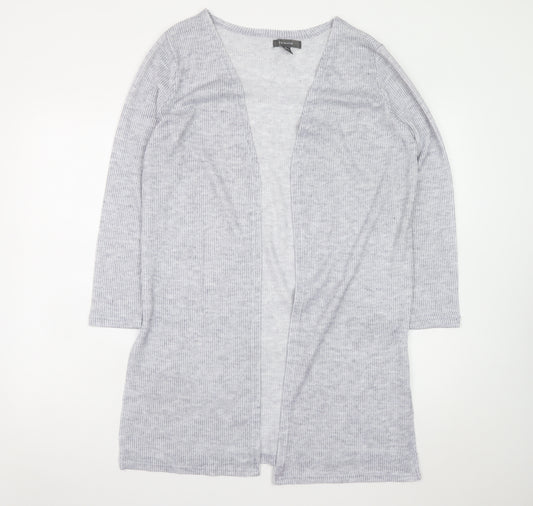 Primark Women’s Grey Longline Knit Cardigan Size S 10/12