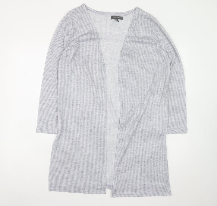 Primark Women’s Grey Longline Knit Cardigan Size S 10/12