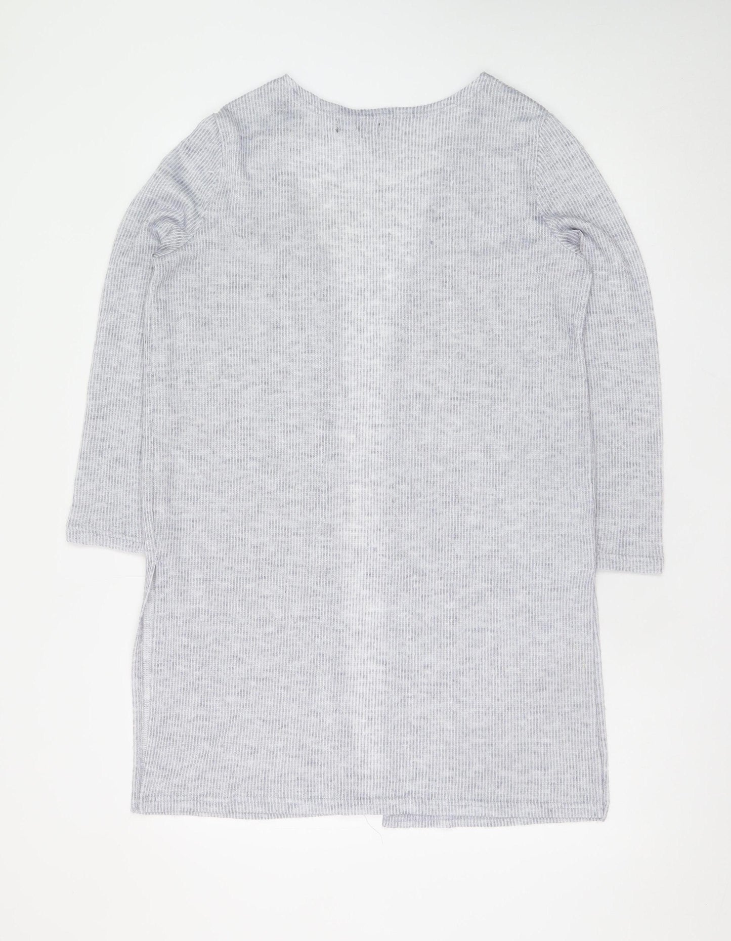 Primark Women’s Grey Longline Knit Cardigan Size S 10/12