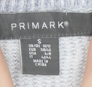 Primark Women’s Grey Longline Knit Cardigan Size S 10/12