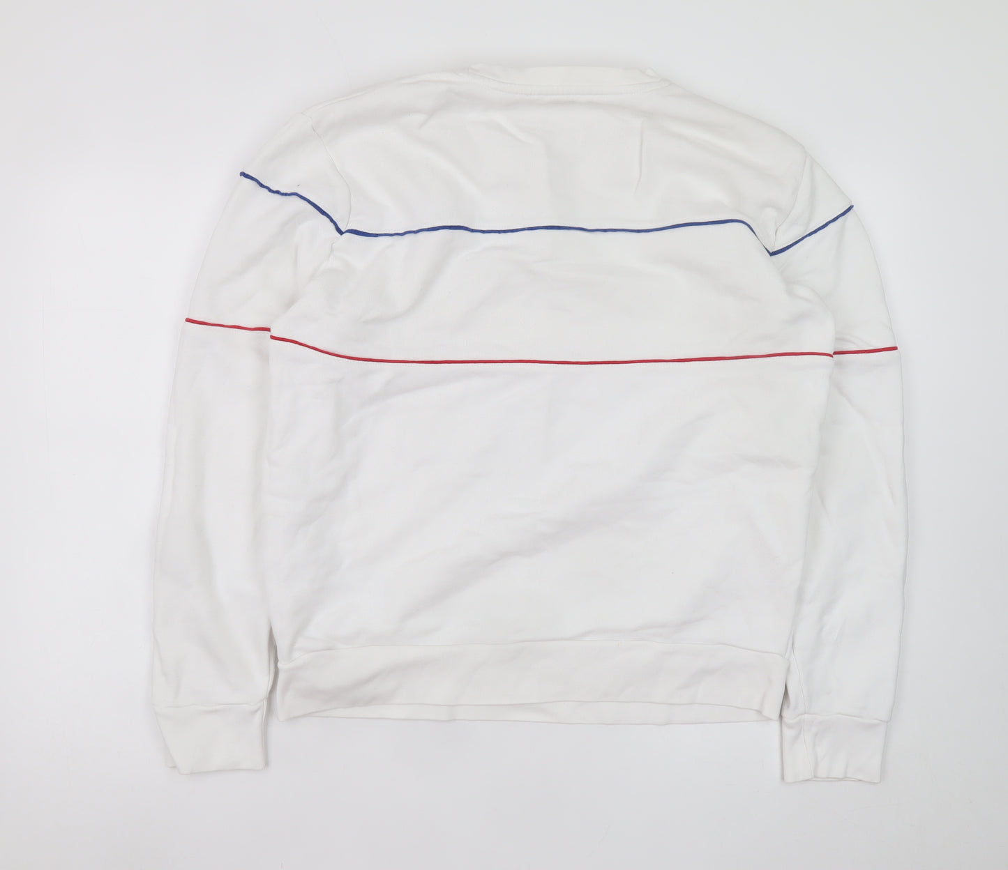 Levi's Men's White Logo Pullover Sweatshirt Medium Regular Fit