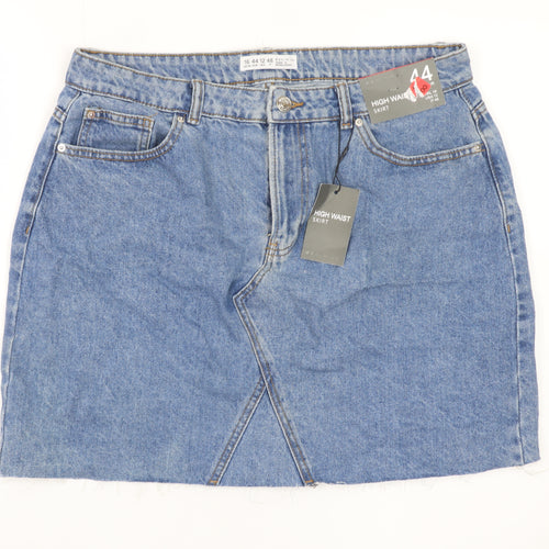 Denim Co Women Blue High Waist Denim Short Skirt Size 16