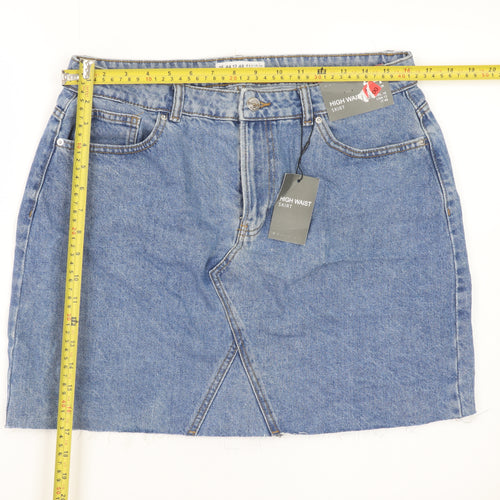 Denim Co Women Blue High Waist Denim Short Skirt Size 16