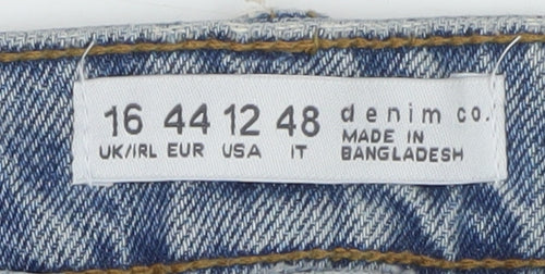 Denim Co Women Blue High Waist Denim Short Skirt Size 16