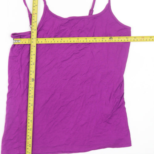Dunnes Women’s Purple Cotton Camisole Tank Top Size 12