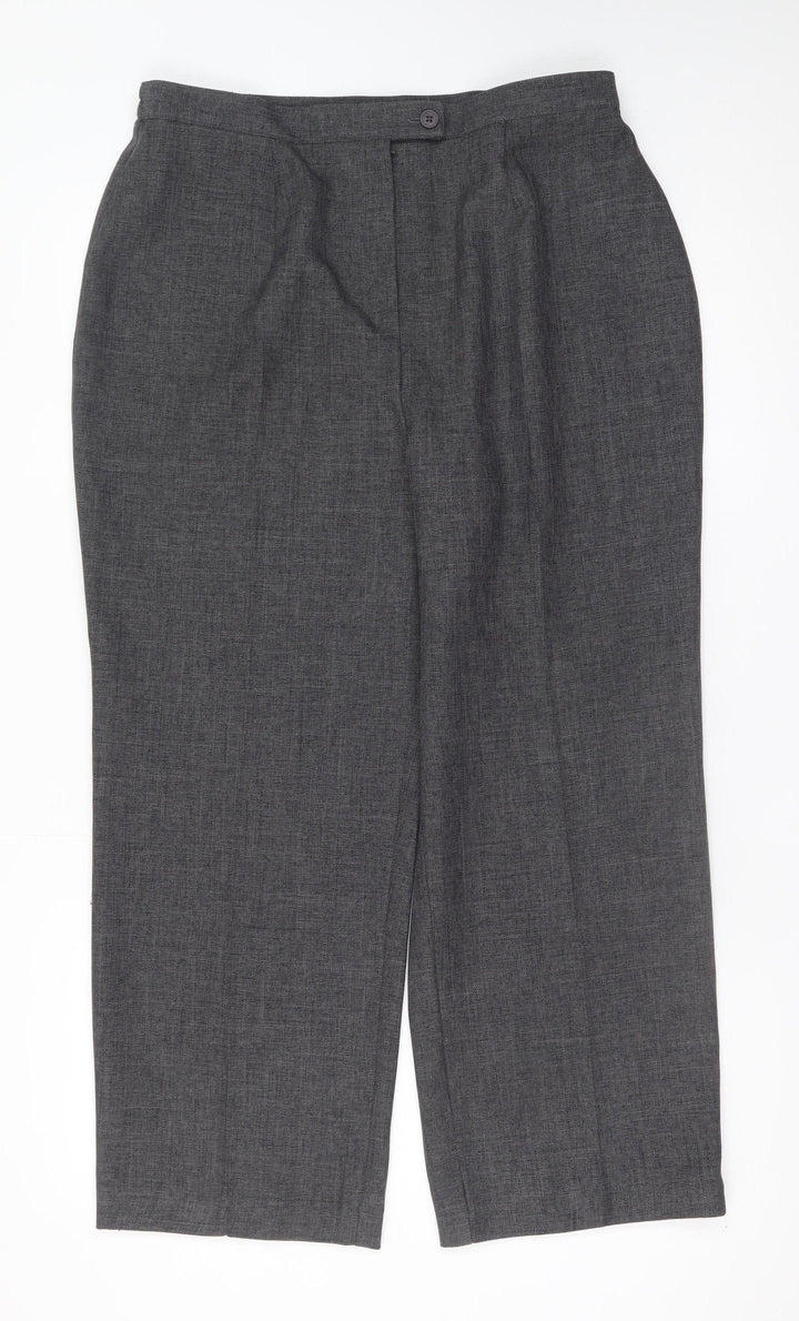 Dunnes St. Bernard Women’s Grey Wide-Leg Trousers Size 16