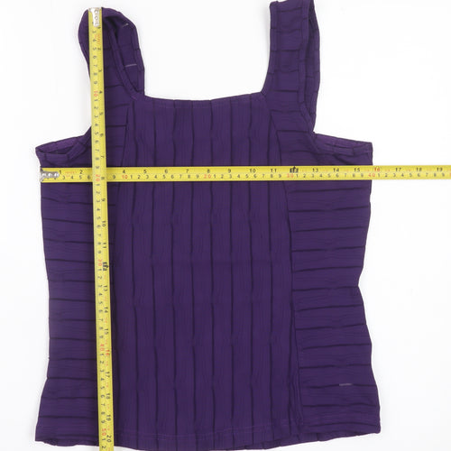 IN FRONT Women’s Purple Sleeveless Camisole Tank Top M