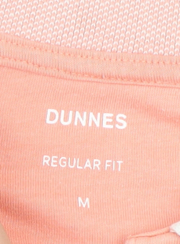 Dunnes Men's Pink Regular Fit Short Sleeve Polo Shirt M