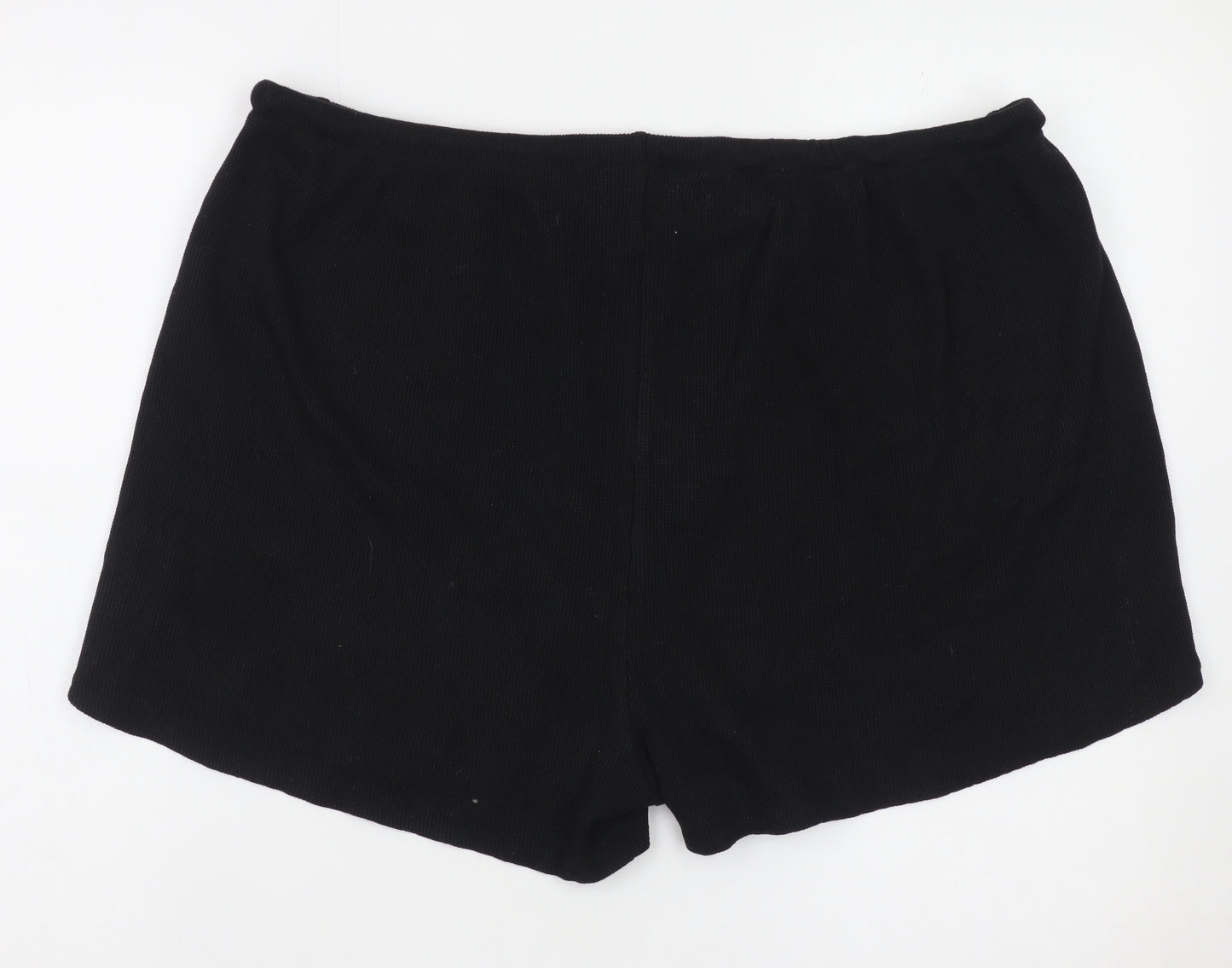Primark Women’s Black XL Sweat Shorts Drawstring Comfort Fit