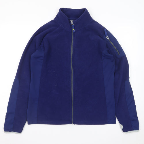 Tottie Women's Blue Full Zip Fleece Jacket Size 16 Regular Outdoor