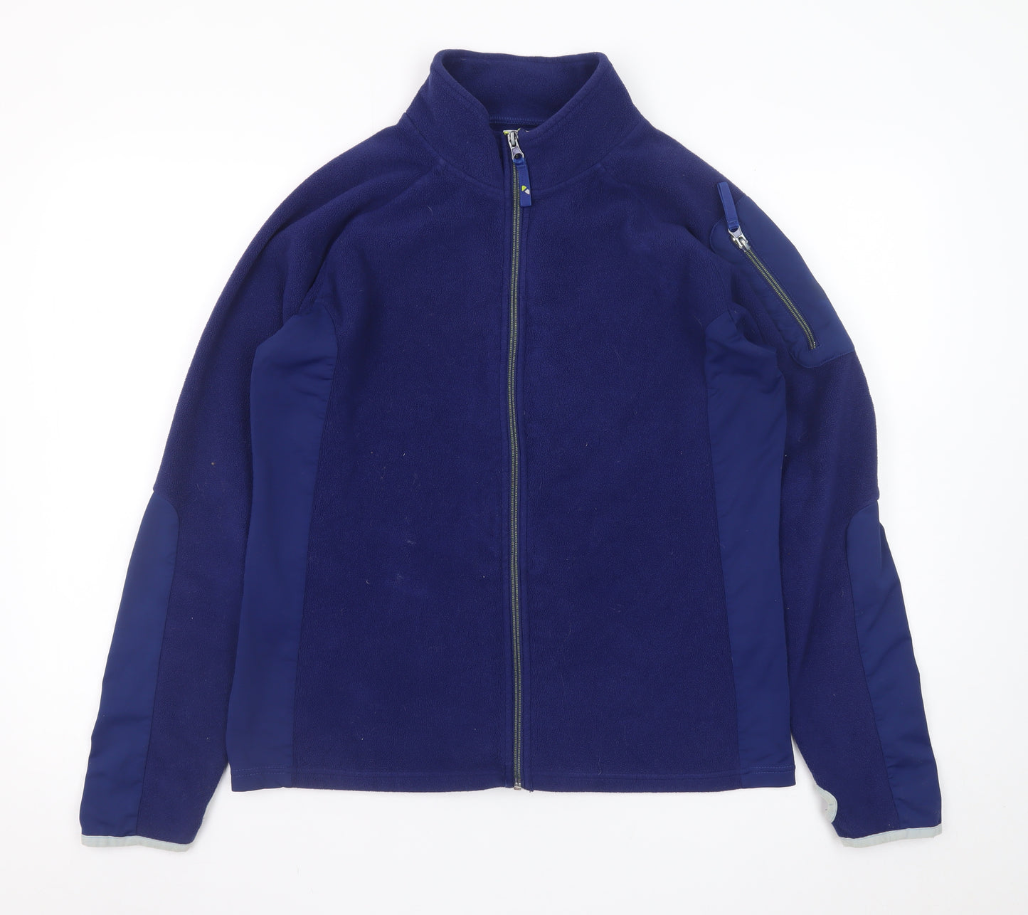 Tottie Women's Blue Full Zip Fleece Jacket Size 16 Regular Outdoor